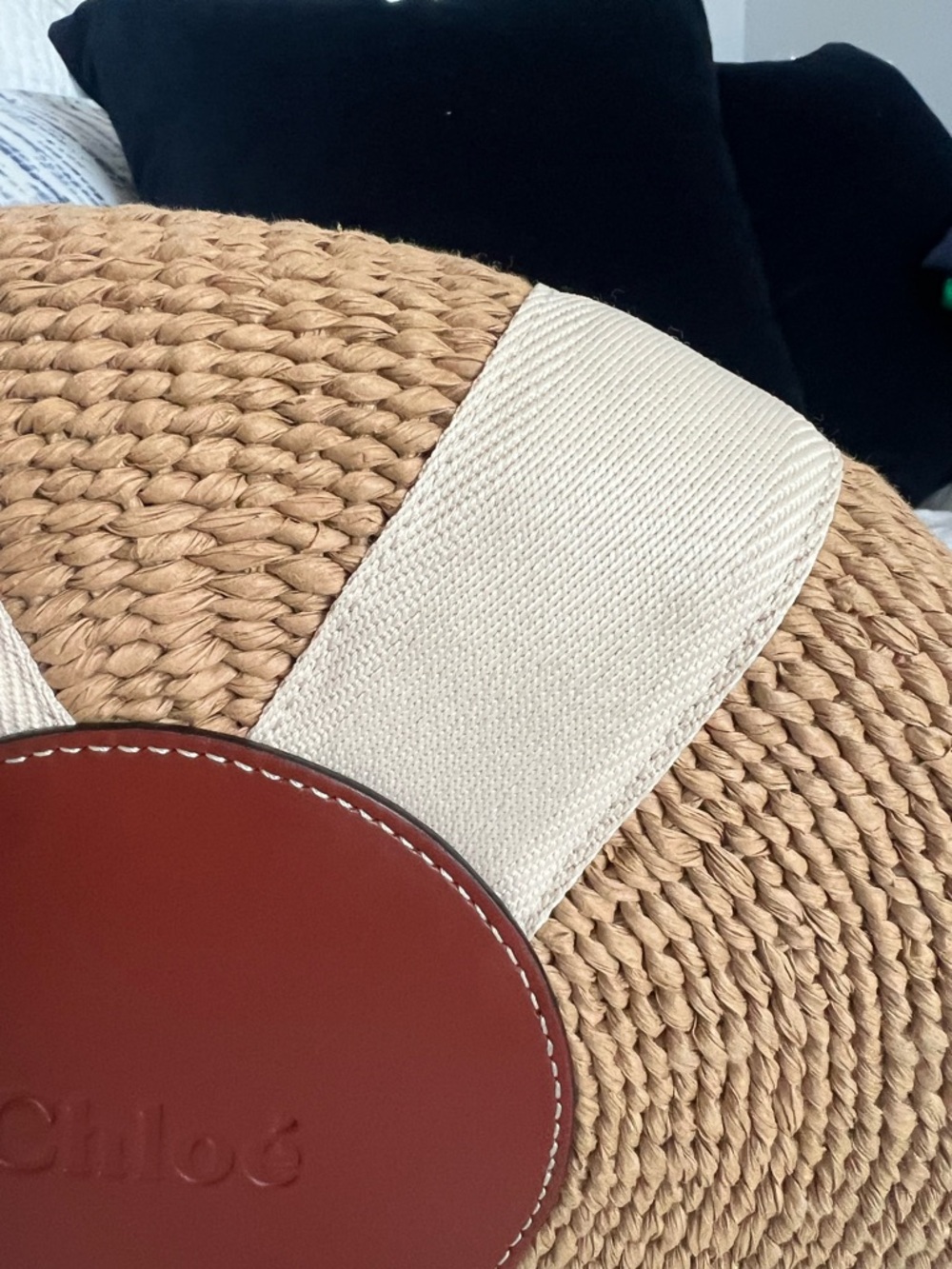 Chloe Woody Large Mifuko Basket Bag in Fair Trade Paper - Picture 7 of 11